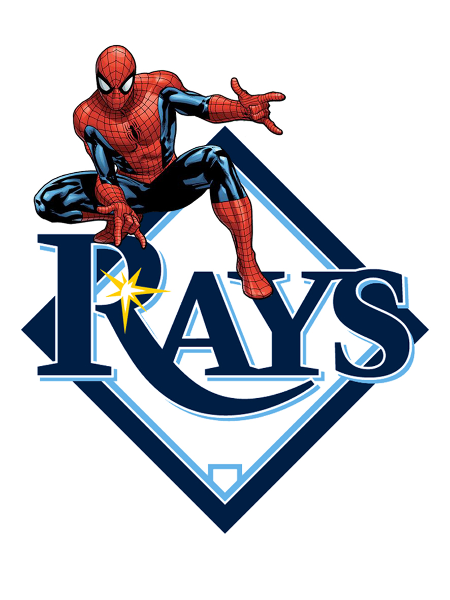 Tampa Bay Rays Spider Man Logo vinyl decal